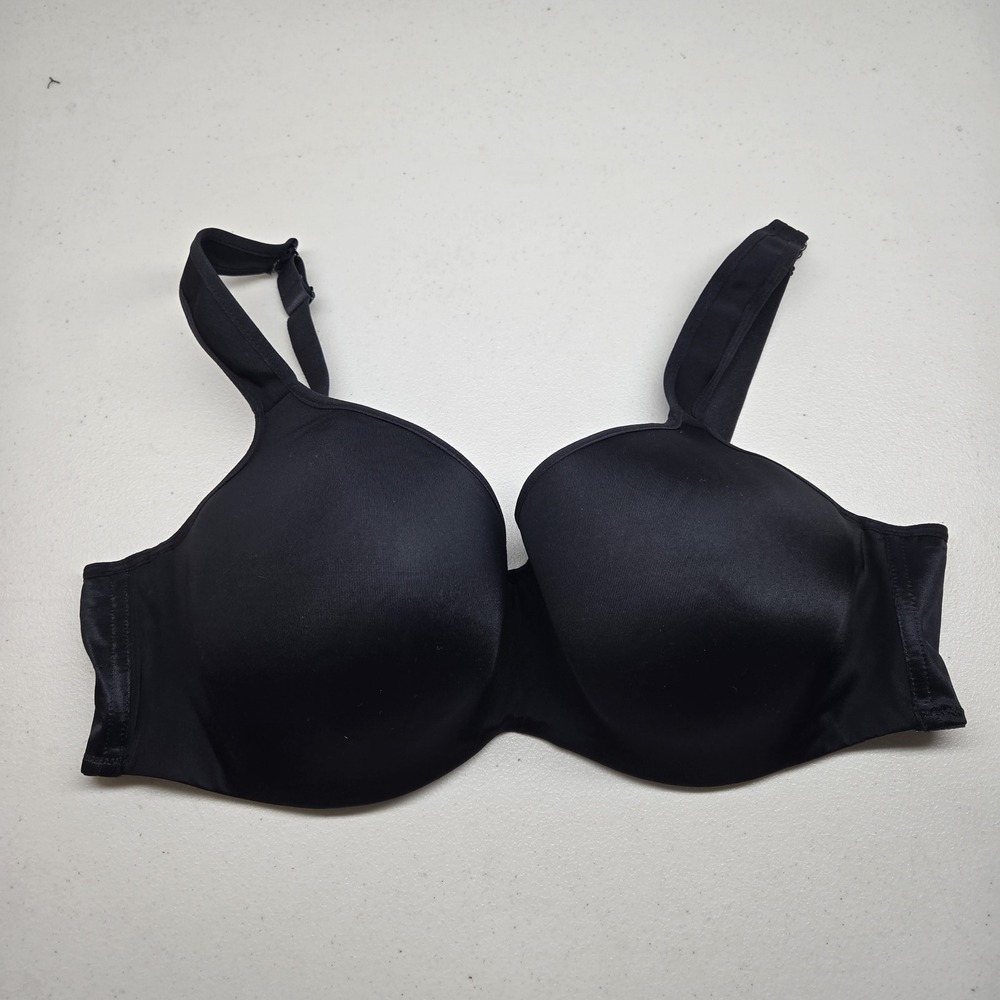 Avenue Body Women Bra 46D Black T Shirt Underwired Strap Adjustable